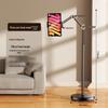 Universal Rotating Mobile Device Floor Stand: Telescopic, Adjustable Holder for Phones/Tablets, Ideal for Streaming & Viewing