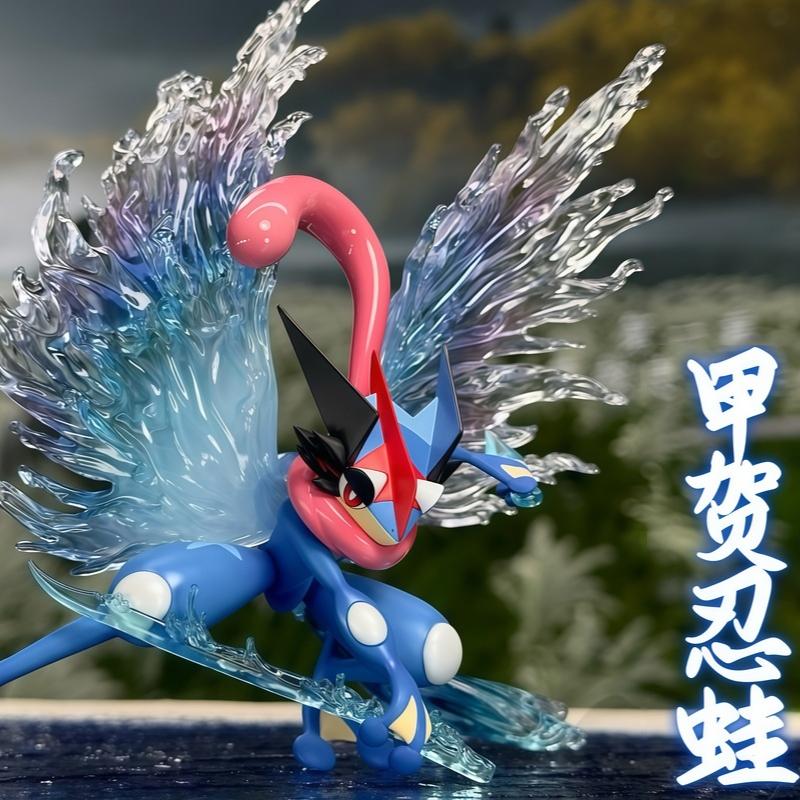 Bkm Pokemon Anime Periphery Doll Ornament Greninja Butterfly Changes Ash Ketchum Version Gk Pvc Model Statue Children Toy Gifts Kid Friendly