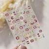 Retro  Series Scrapbook Journal Sticker Cartoon Anime Red Color Stationery Sticker DIY Decor Nail Sticker