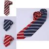 Student Jk Uniform Tie With Striped Pattern For School Wear