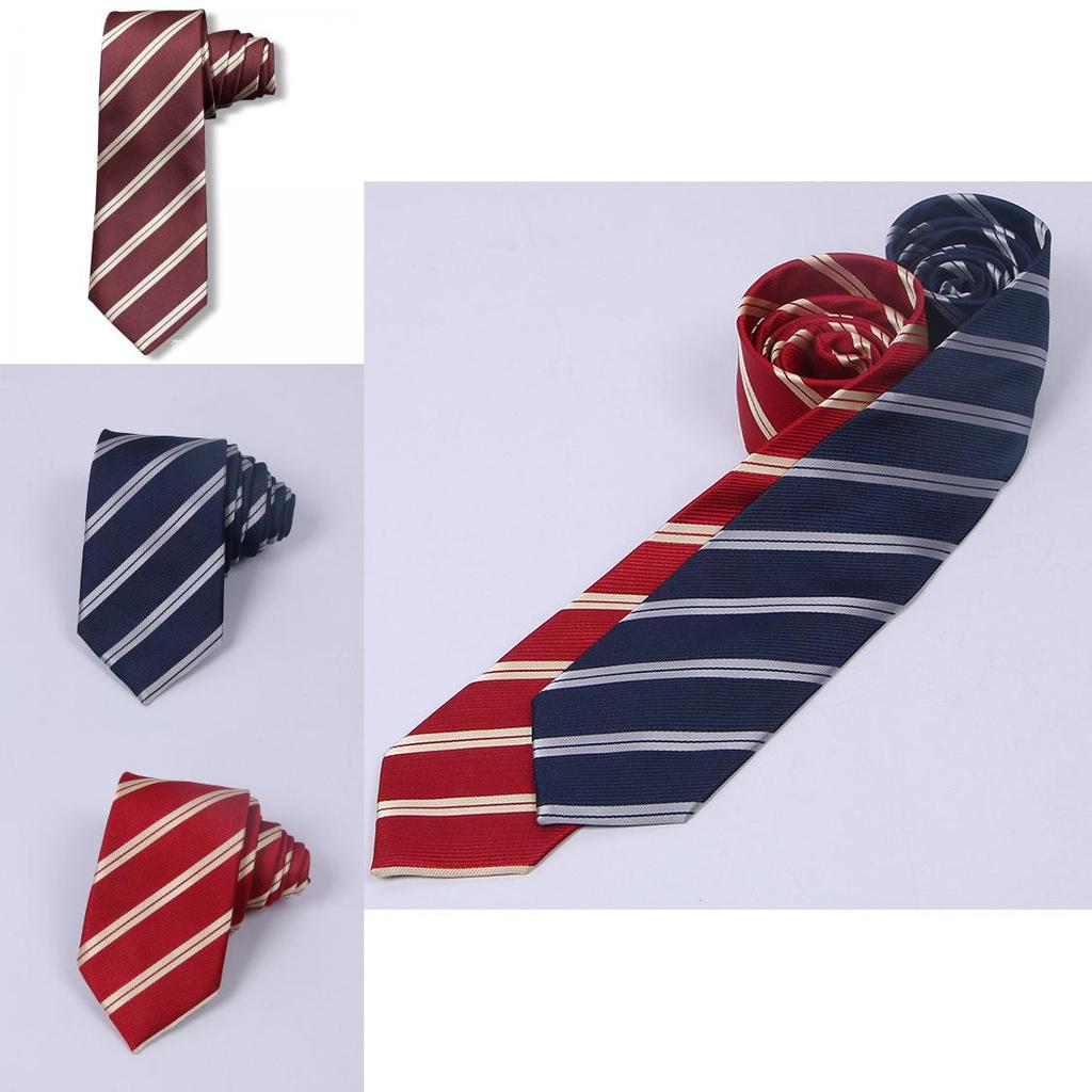 Student Jk Uniform Tie With Striped Pattern For School Wear
