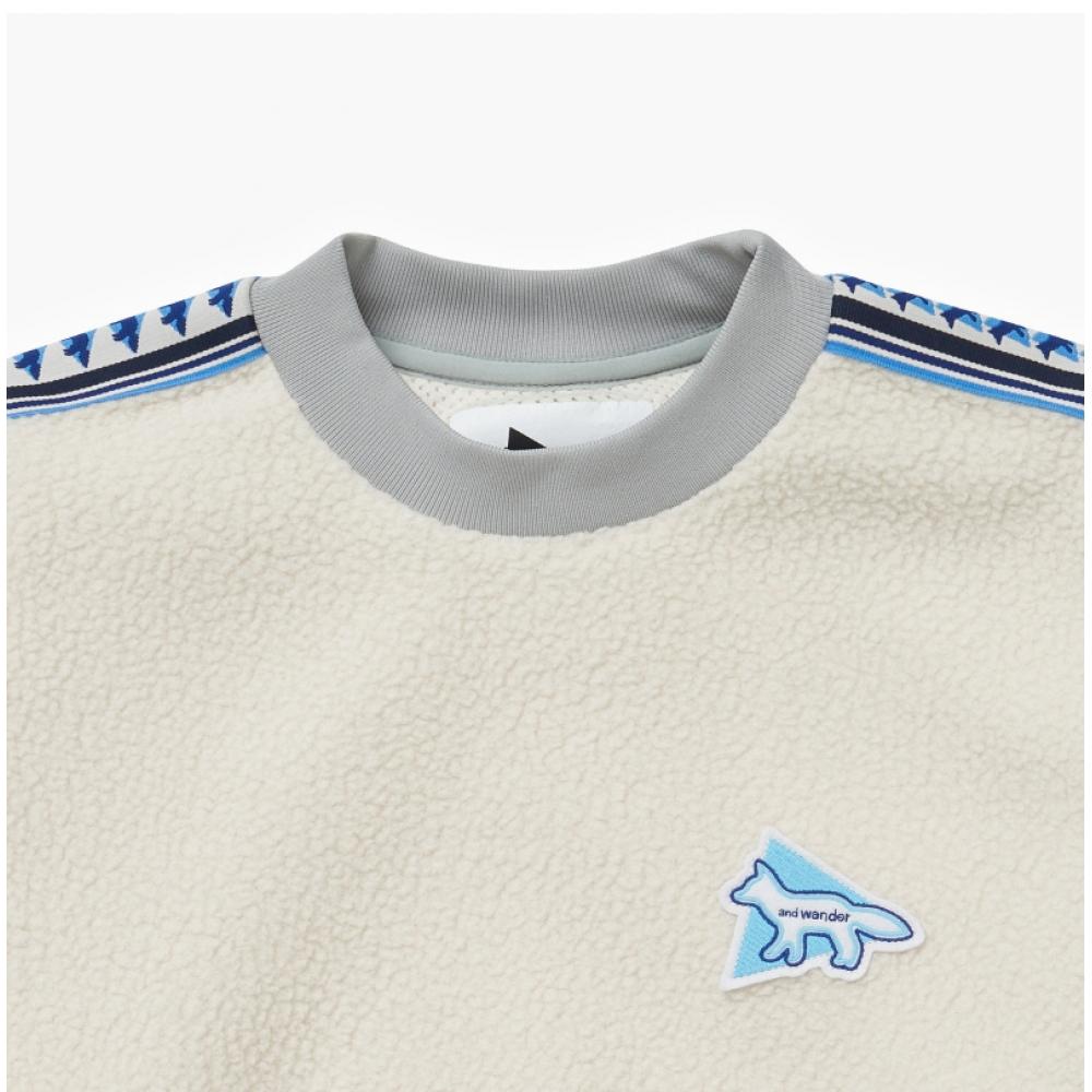Maison Kitsune 5743281906 030 Maison Kitsune X   Wonder foX Logo Patch Public Sweatshirt
