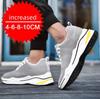 Fashion Elevator Shoes Men Sneakers Height Increasing Shoes Leisure Sports Casual Taller Shoes Man Increase Shoes Insole 8cm