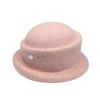 High Quality Autumn and Winter British Fashion Wool Bucket Hat Women's Foreign Style Elegant Face Small Upturned Edge Basin Hat Beret