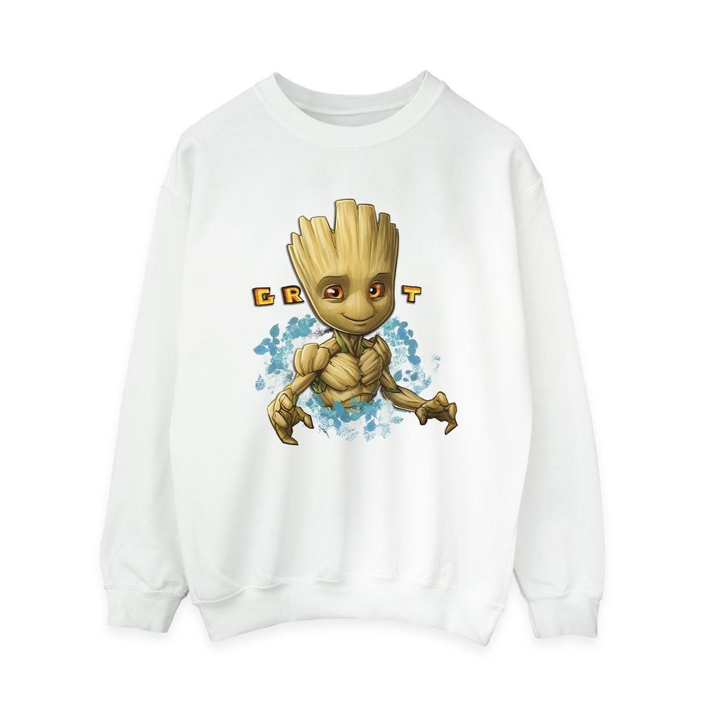 Guardians Of The Galaxy Womens/Ladies Groot Flowers Sweatshirt