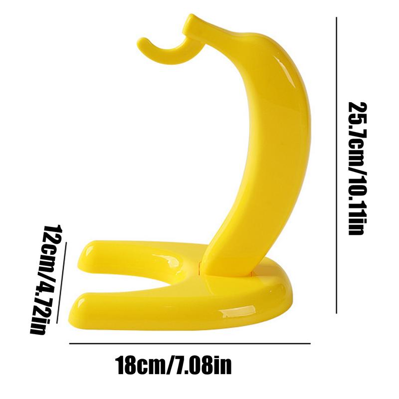 Soporte Colgador de Plátanos Gancho para Plátanos Guardián Creativo Soporte para Plátanos de Sobremesa Grado Alimenticio Estante para Plátanos Robusto Para Cocina Hogar