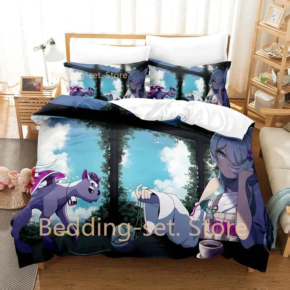 Elira Pendora Bedding Set Single Twin Full Queen King Size Bed Set Adult Kid Bedroom Duvetcover Sets Anime Bed Sheet Set