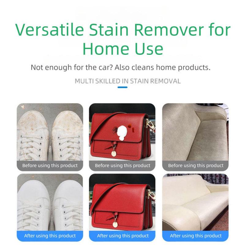 Multipurpose Foam Cleaner For Car Interior Foam Cleaner With Sponge Leather Seats White Shoes Stain Remover Non-Rinse Foam