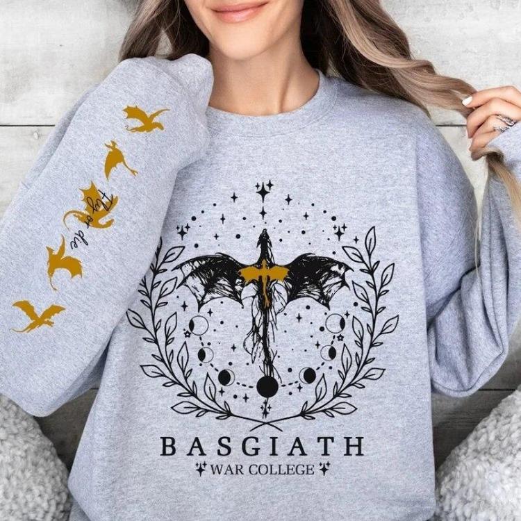 Basgiath War College Riders Quadrant Fantasy Reader Bookish Graphic Hoodies Women Fourth Wing Sweatshirt Pullover