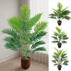 Large Decorative Artificial Plant Home Decor Fake Tropical Palm Tree Plants Banana Plants Leaves Green Plant Branch Garden Decor
