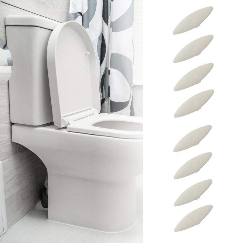 Einfache Installation Toilettensitz-Stoßdämpfer 8 Stück für die meisten Sitzmodelle Verhindert Geräusche und verbessert das Sitzgefühl
