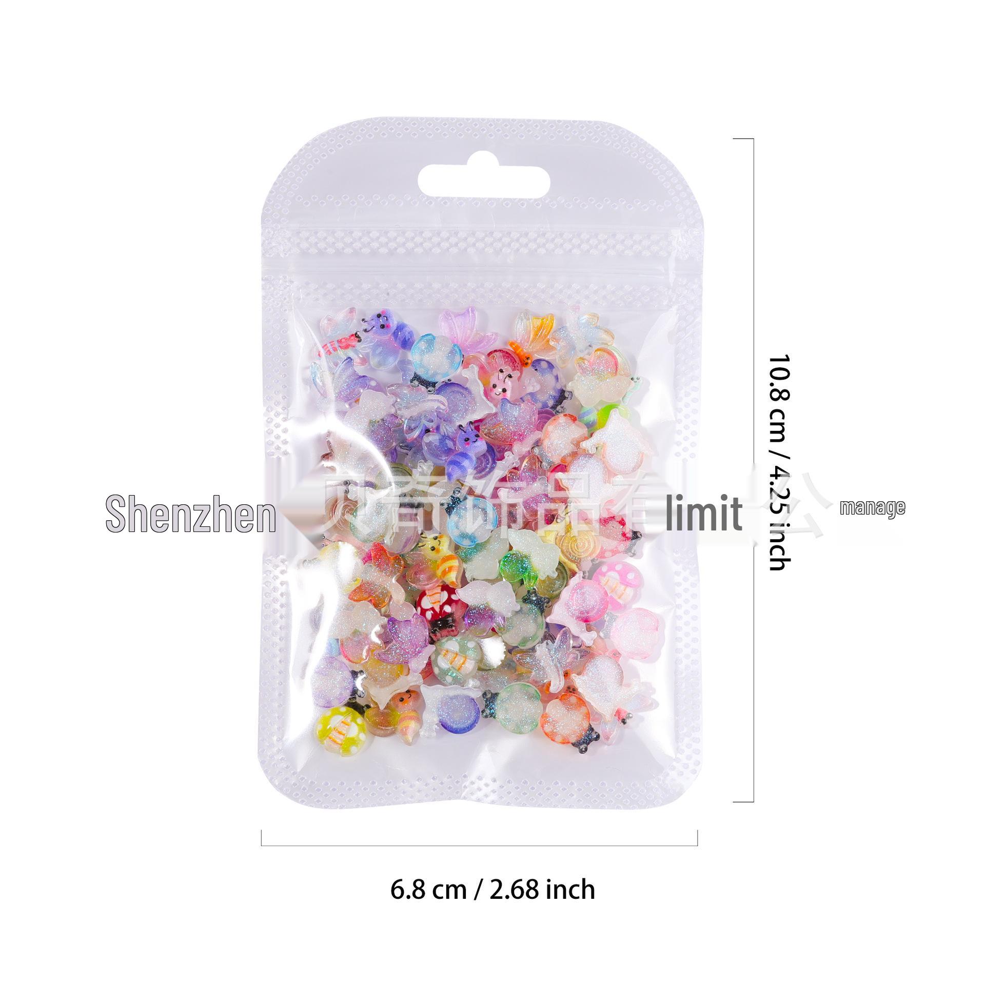 

Gradient Transparent Insect Wing Nail Art Decorations 1-One yellow