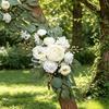 Künstlicher Hochzeitsbogen Blumen-Set Hochzeits-Heimdekoration Blumenkranz Außenbogen Willkommensschild Zeremonie Kulisse Dekoration
