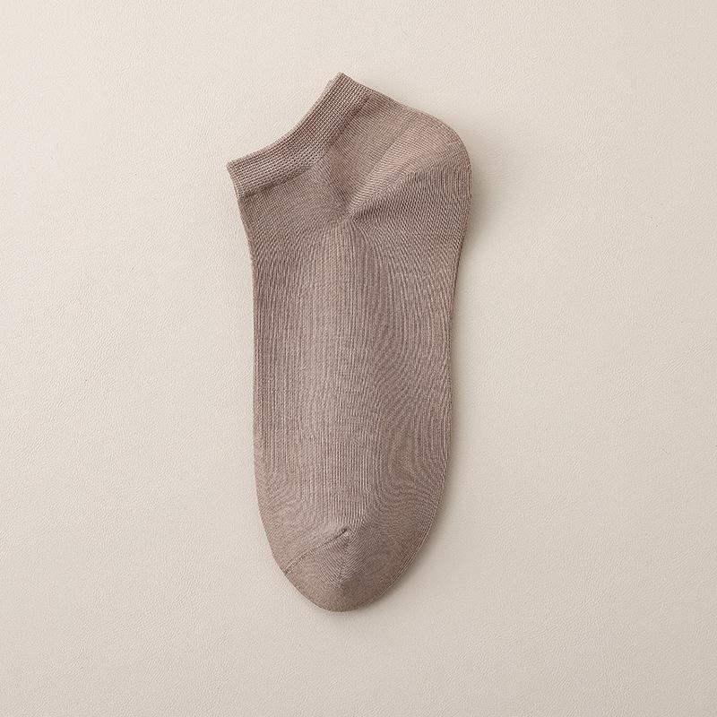 Men Spring and Autumn Trend of Thin Cotton Deodorant Sweat Absorption Low Top Socks
