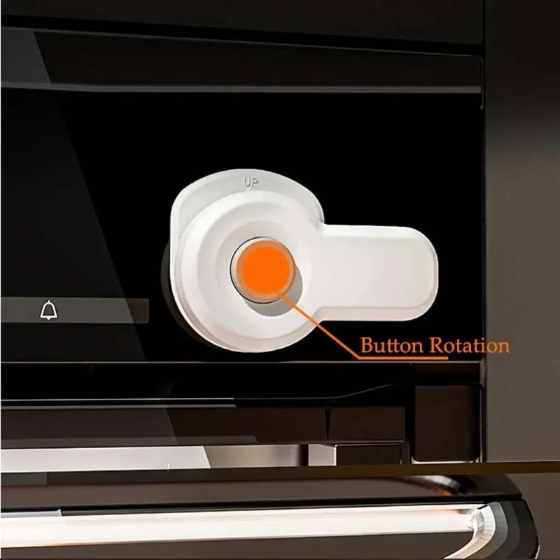 

Замок для дверцы духовки для безопасности Защита детей Детский ящик Шкаф для посуды белый