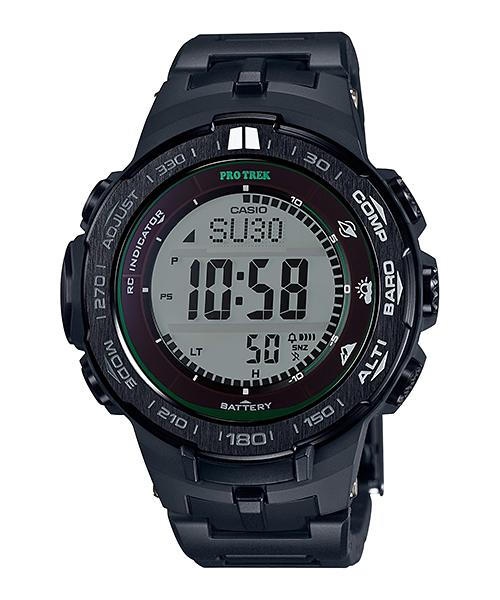 

Casio Men s Stainless Steel 100M Water Resistant Analog Alarm Quartz Watch PRW-3100FC-1 чёрный