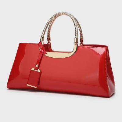 "Borsa a tracolla elegante in pelle verniciata europea e americana per spose del 2019"