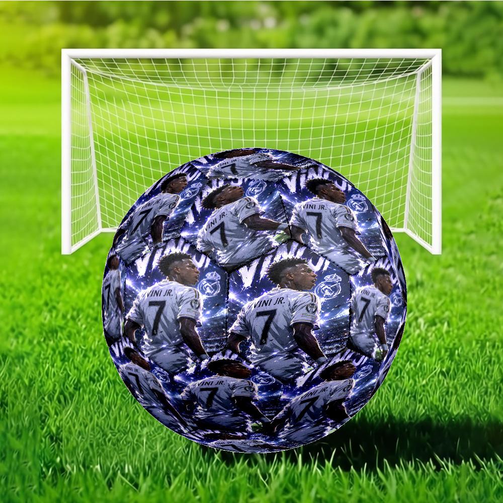 Brazilian Football Star Soccer Ball Size 5 Soccer Ball, Machine-stitched, Soft and Comfortable, Suitable for Training and Matches Fan Gift