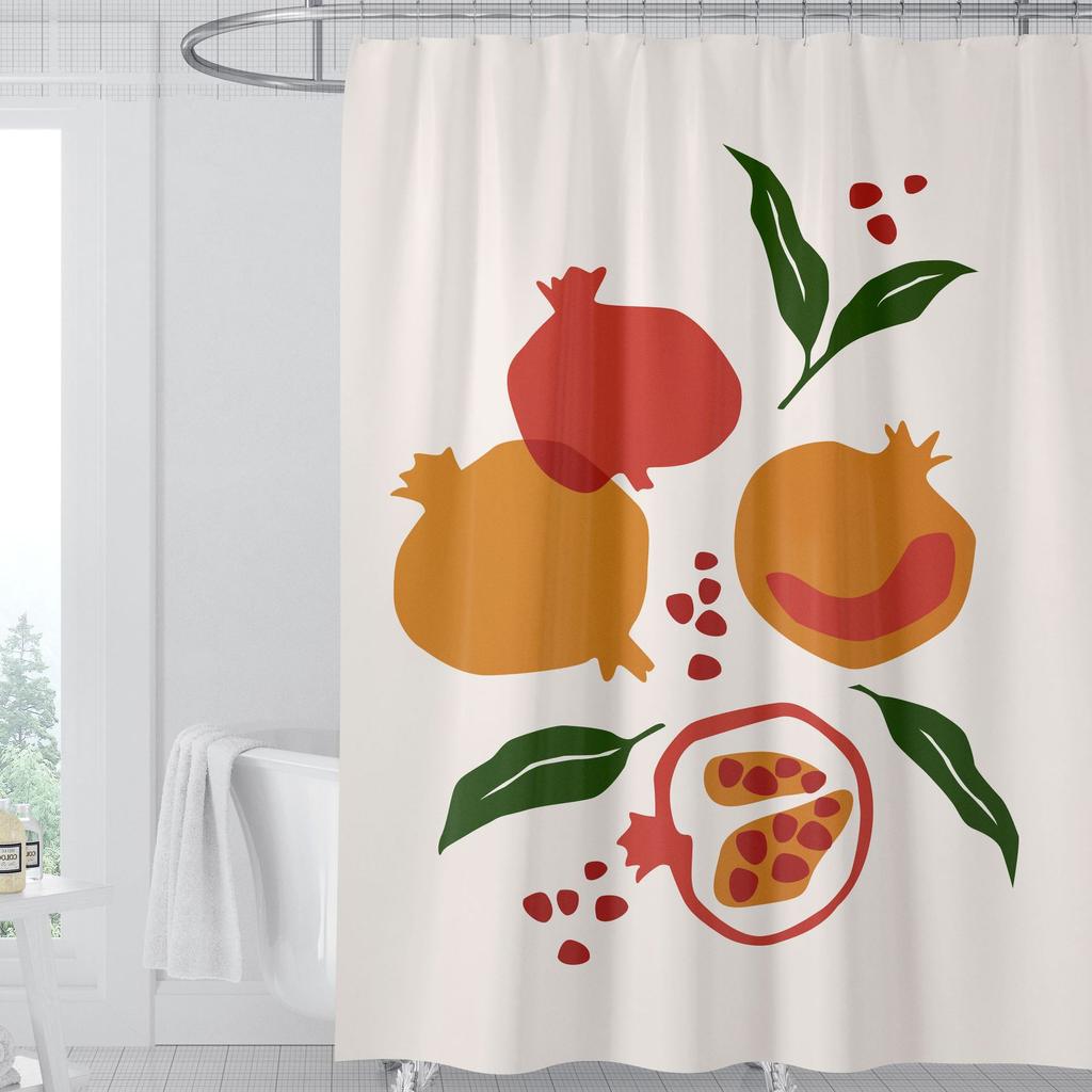 JINRUN Badezimmer verdickter wasserdichter Vorhang, schimmelfester Duschvorhang, Duschtrennwand-Vorhang, Duschvorhang, Badezimmer-Vorhang, kostenlose Perforation