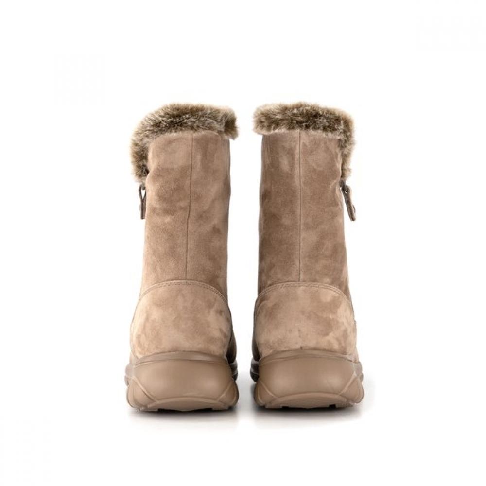 Tandy Women S Fur bootS Beige  J1559v 