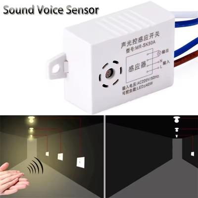 220V Module Detector Auto On Off Intelligent Sound Voice Sensor Light Switch Use In Corridor Bath Warehouse Stair