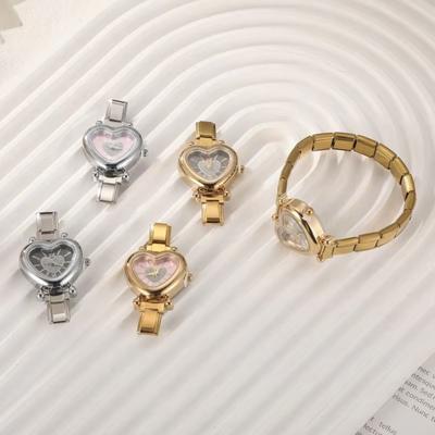 Heart Shape Watch  Bangle Hypoallergenic Bracelet Bangle Stylish Charm Watch  Birthday Gifts