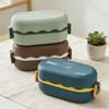 Double Layer Student Lunch Box Microwave Safe Japanese Fruit Bento Box for Adults Portable Leak Proof