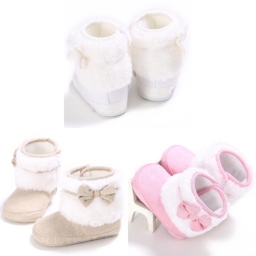 Versatile Baby Girl Boy Snow Boots Winter Booties For Newborn Crib Shoes 0-18m