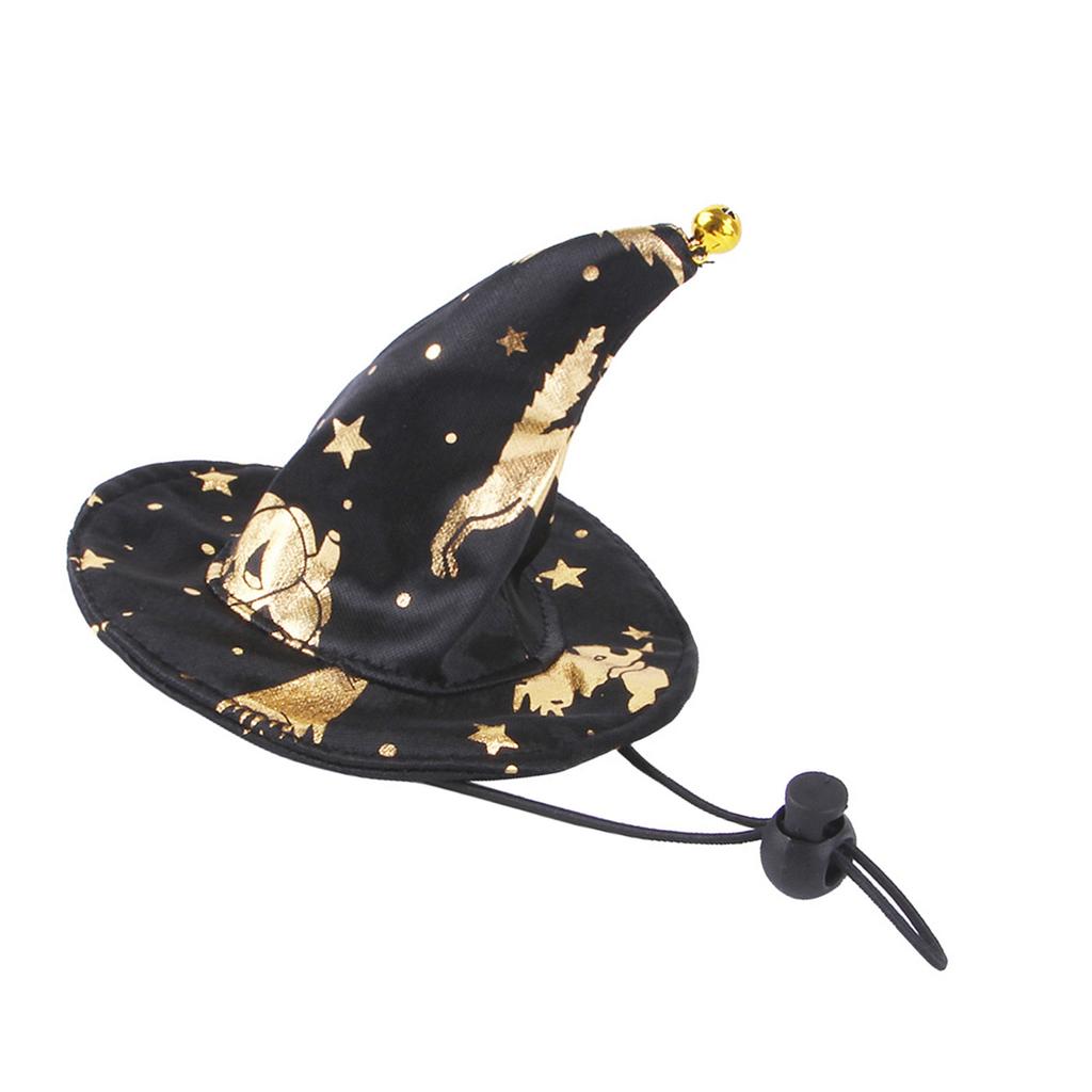 Pet Costume Hat Funny Star Print Witch Cloak Party Cosplay Dress Cosplay Accessories Pet Halloween Supplies