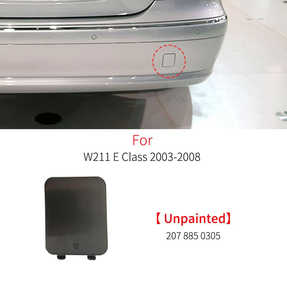 Car Rear Bumper Tow Hook Cover Cap Black Silver For Mercedes Benz E Class W211 E230 E260 E300 E320 E400 2003-2008 2118800305