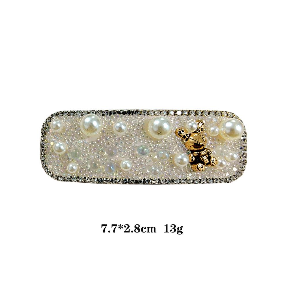 Seamless Hairpin Back of The Head Side Clip Rhinestone Hairpin Fashionable Temperament Side Hairpin