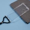 For Motorola Edge 50 Fusion 5G Case Reinforced Corner TPU Clear Phone Cover with Lanyard