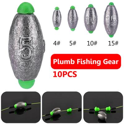 MUQZI Accessorio sportivo 10 pezzi Piombo Piombo Accessori per attrezzatura per pesca in acqua di mare all'aperto