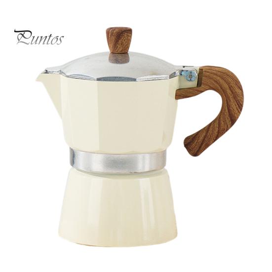 

Кофеварка Moka Pot Espresso Maker 150 мл, легкая кофеварка на плите, простая в использовании итальянская кофеварка для насыщенного эспрессо, латте, капучино 150ML белый