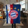 1pc FC Bayern Munich Print Flannel Blanket, High quality Comfortable for All Seasons, Home Decor, Warmth and Comfort, Perfect for Christmas Gifts47