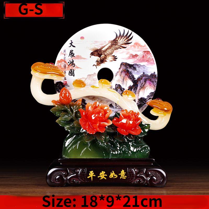 

Пряжка безопасности Jade Ruyi, украшение для гостиной в современном китайском стиле, винный шкаф, украшение для привлечения богатства