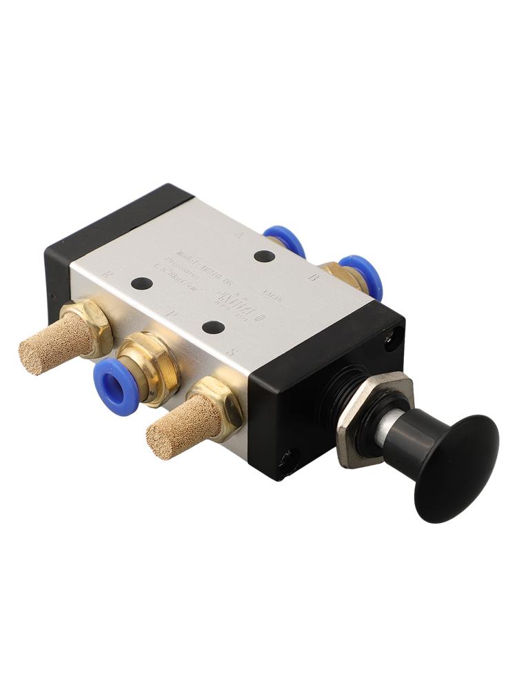 Manual Push Pull Valve 2026 Industrial 4R210-08 5 Ways Accessories Connector Pneumatic 2 Position Control Muffler