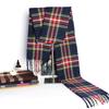 Autumn And Winter Scarves Imitation Cashmere Warm Men'S Plaid Scarf Manufacturers