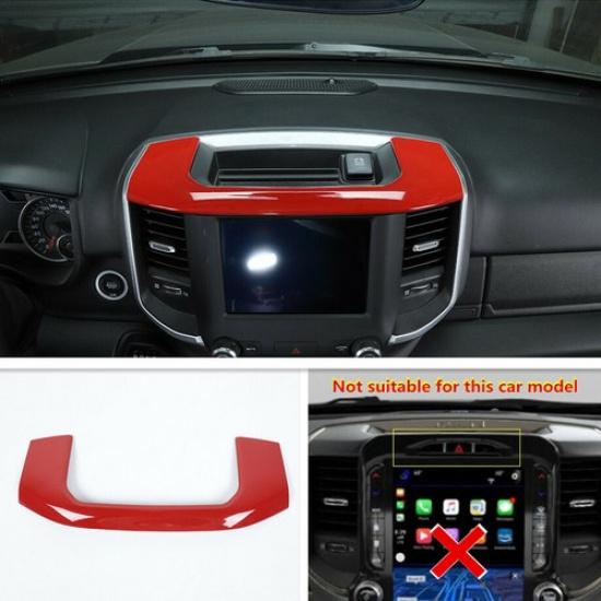 For Dodge RAM 1500 - Red Interior Dashboard Storage Box Frame Cover Trim