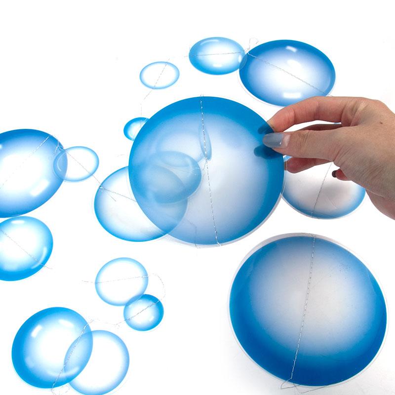 Under The Sea Party Decorations Colorful Bubble Garlands Ocean Themed Party Circle Hanging Banner Mermaid Birthday Party favor