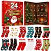 Christmas Socks Advent Calendar 12 Days Double Open Box Holiday Gift Set
