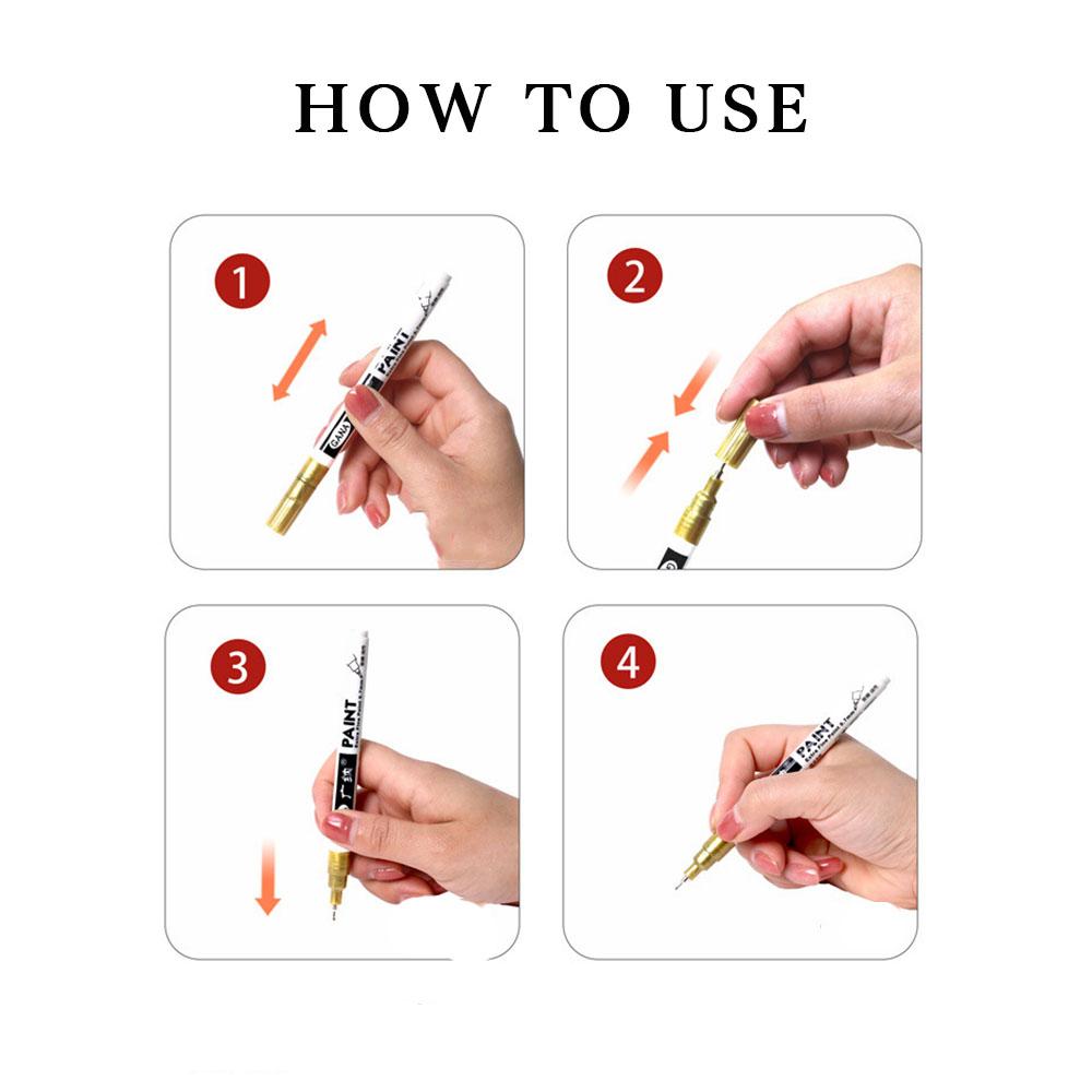 Fine Needle Tip Oil Paint Marker Pen for Motorcycle Tyre Metal Surface