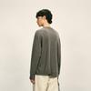 CROQUIS Men's 2025 Autumn Long Sleeve Round Neck Wool Knit Sweater