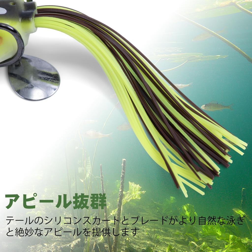 Goture Frog Lure Topwater Bass Fishing Snakehead Frog Fishing Hook Soft Lure Set, 14g/6cm, 10-Piece Set, Lure, Bait, Bait,