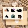 10/30/50pcs Cute Creative Black Cat Stickers Cartoon Graffiti Decal DIY Notebook Guitar Phone Car Waterproof Sticker Fun for Toy