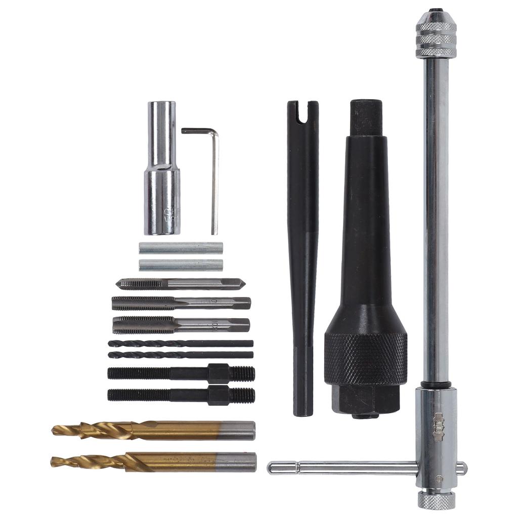 Glow Plug Removal Tool Puller Bit Adapter Hex Wrench Star Socket Kit for Damaged 8mm 10mm Plugs