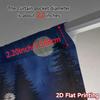 2D FLAT PRINTING 2pcs Curtains (Without Rod) Floral Night Scene April Fools is Day Festival Popular Curtains&Drapes Yarn