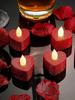 24pcs Heart-Shaped LED Candles, Flameless Petal, Romantic Love LED Tea Lights, Suitable for Romantic Nights, Valentine's Day