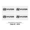 2/4/8pcs Crystal Car Emblem Logo Decorative Stickers Badge Decal For Hyundai Genesis N-LINE I10 I20 I30 I40 IX20 IX35 Kona Getz NN1