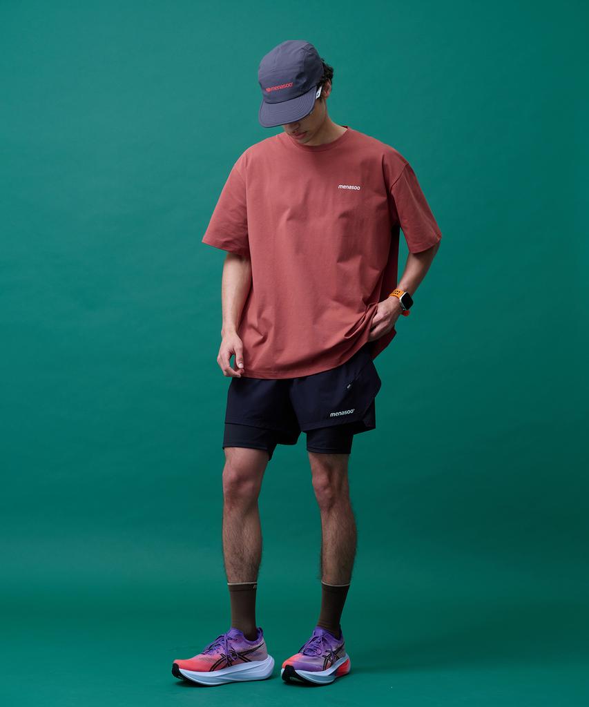 Minasu Unisex Multi Sport Two In One Running Shorts_Black